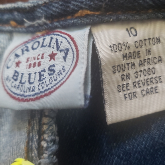 Women Carolina Blue Patchwork Shorts - Picture 2 of 3